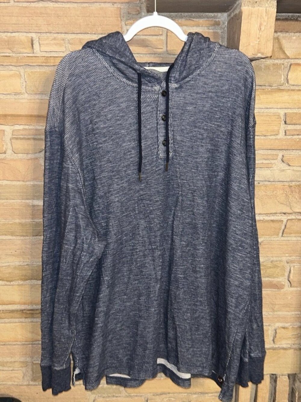 Alesbury Hoodie Mens Blue Hooded Pullover 3XL Casual